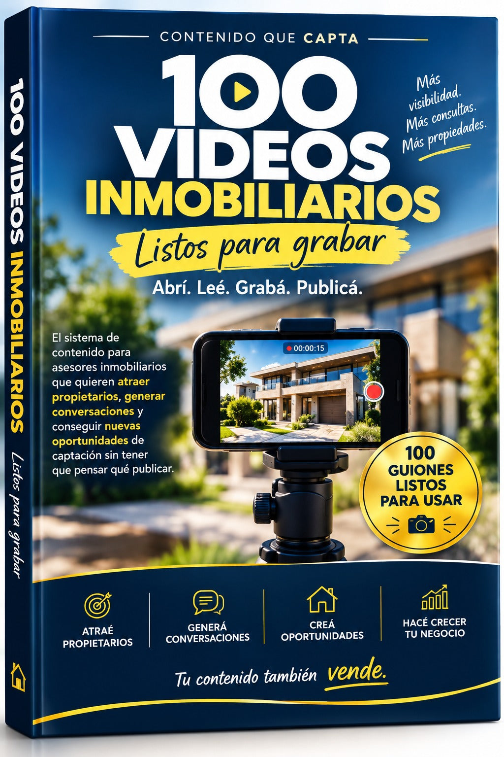 100 VIDEOS INMOBILIARIOS Listo para grabar